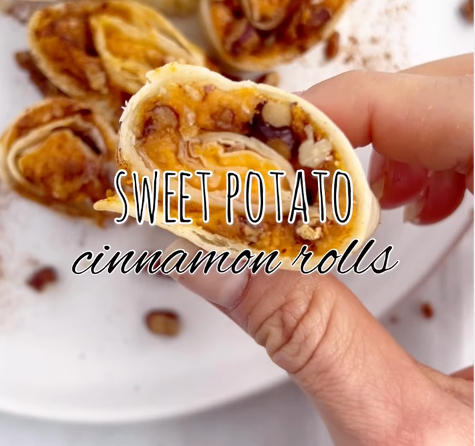 Sweet potato roll-ups