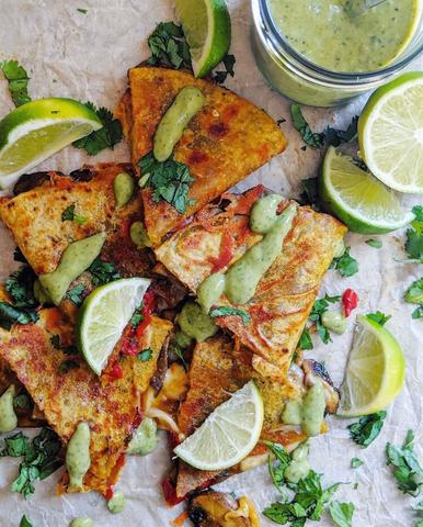 TANDOORI MUSHROOM QUESADILLA